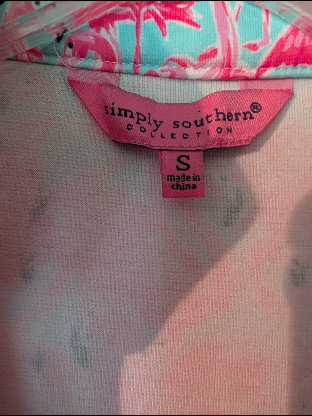 Simply Southern Flamingo Sleeveless Shift Dress - Picture 3 of 6